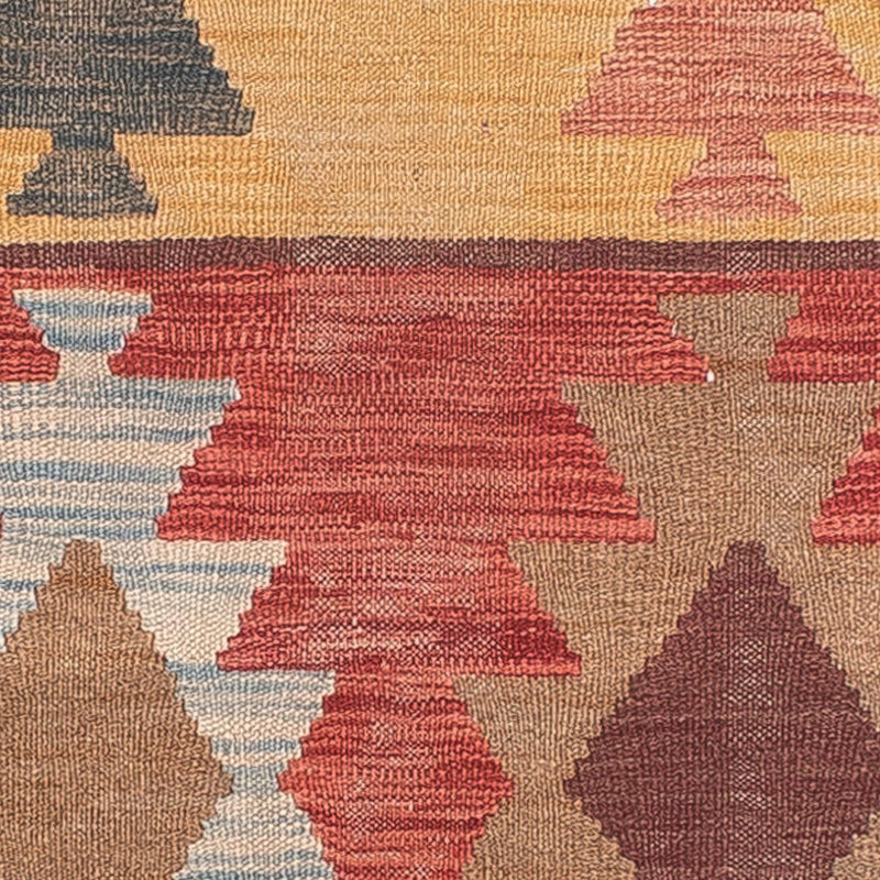 Løber Kelim Carpet - Splash - 296 x 74 cm - flerfarvet