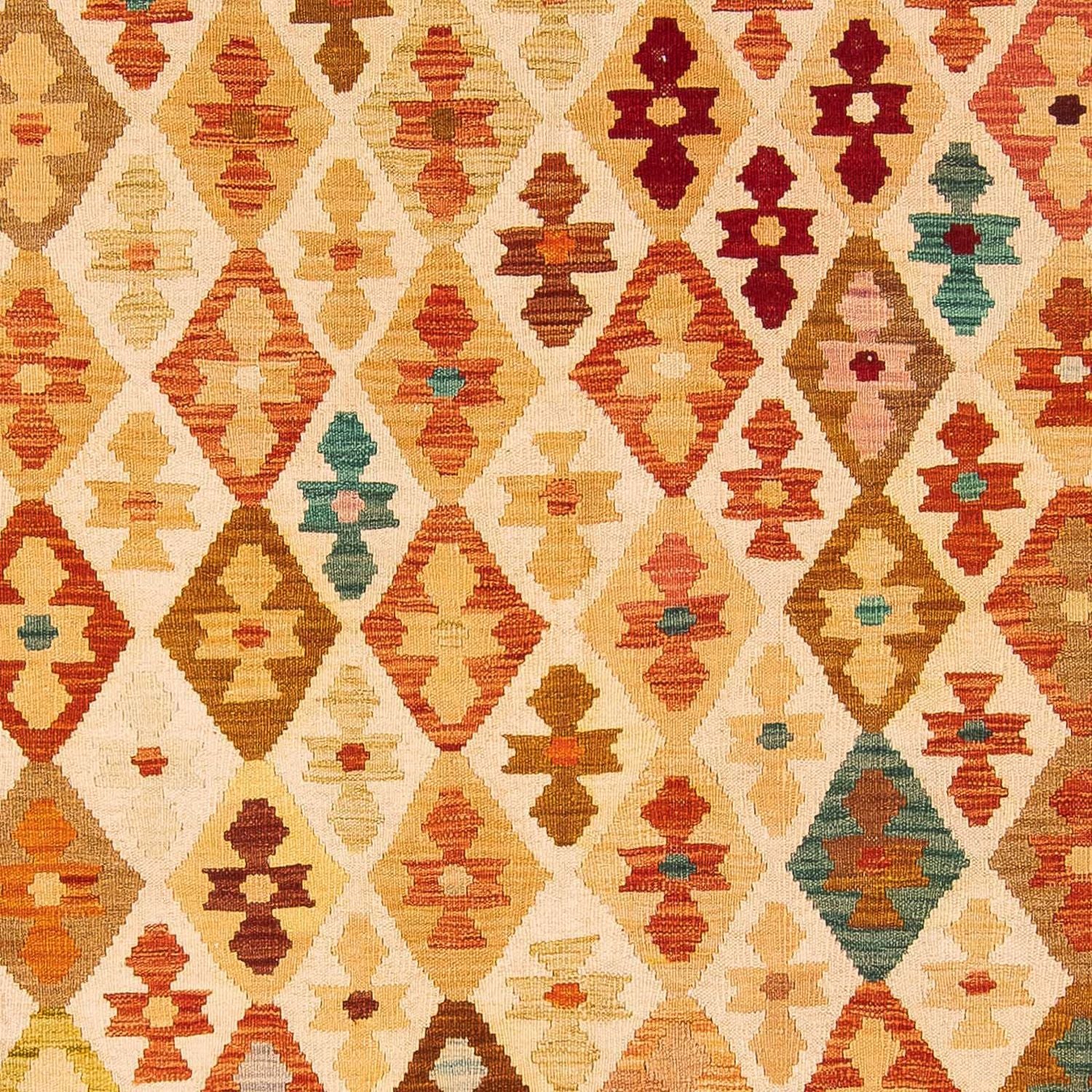 Kelim Carpet - Splash - 293 x 200 cm - flerfarvet
