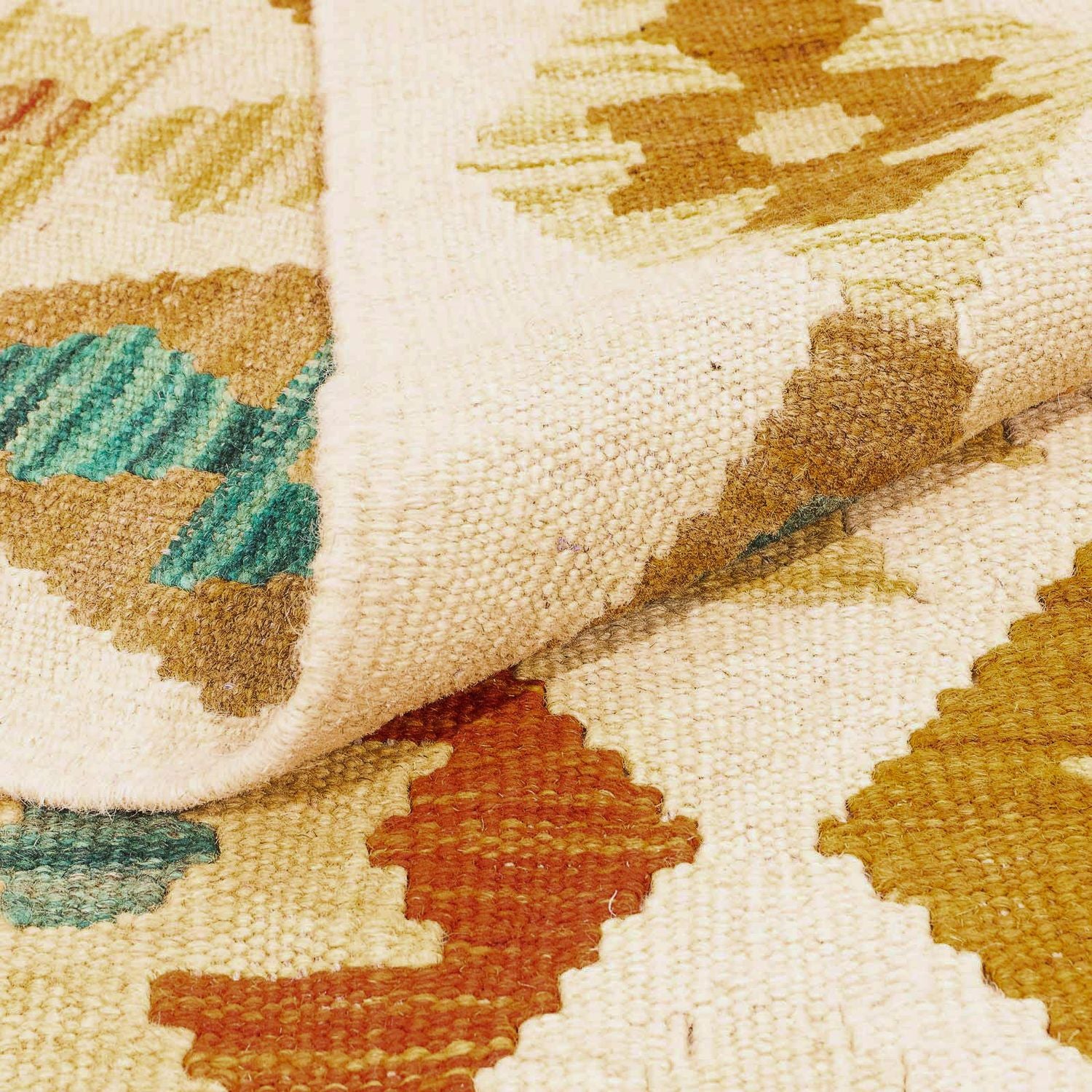 Kelim Carpet - Splash - 293 x 200 cm - flerfarvet