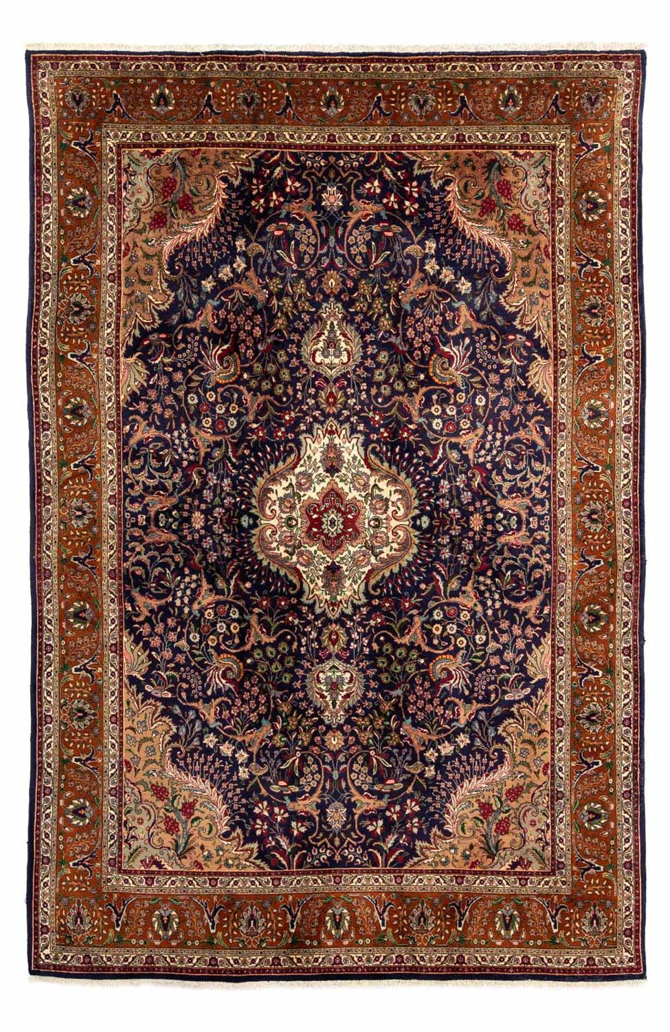 Persisk tæppe - Classic - 233 x 179 cm - mørkeblå