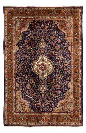 Persisk tæppe - Classic - 233 x 179 cm - mørkeblå