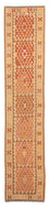 Løber Kelim Carpet - Splash - 405 x 85 cm - flerfarvet