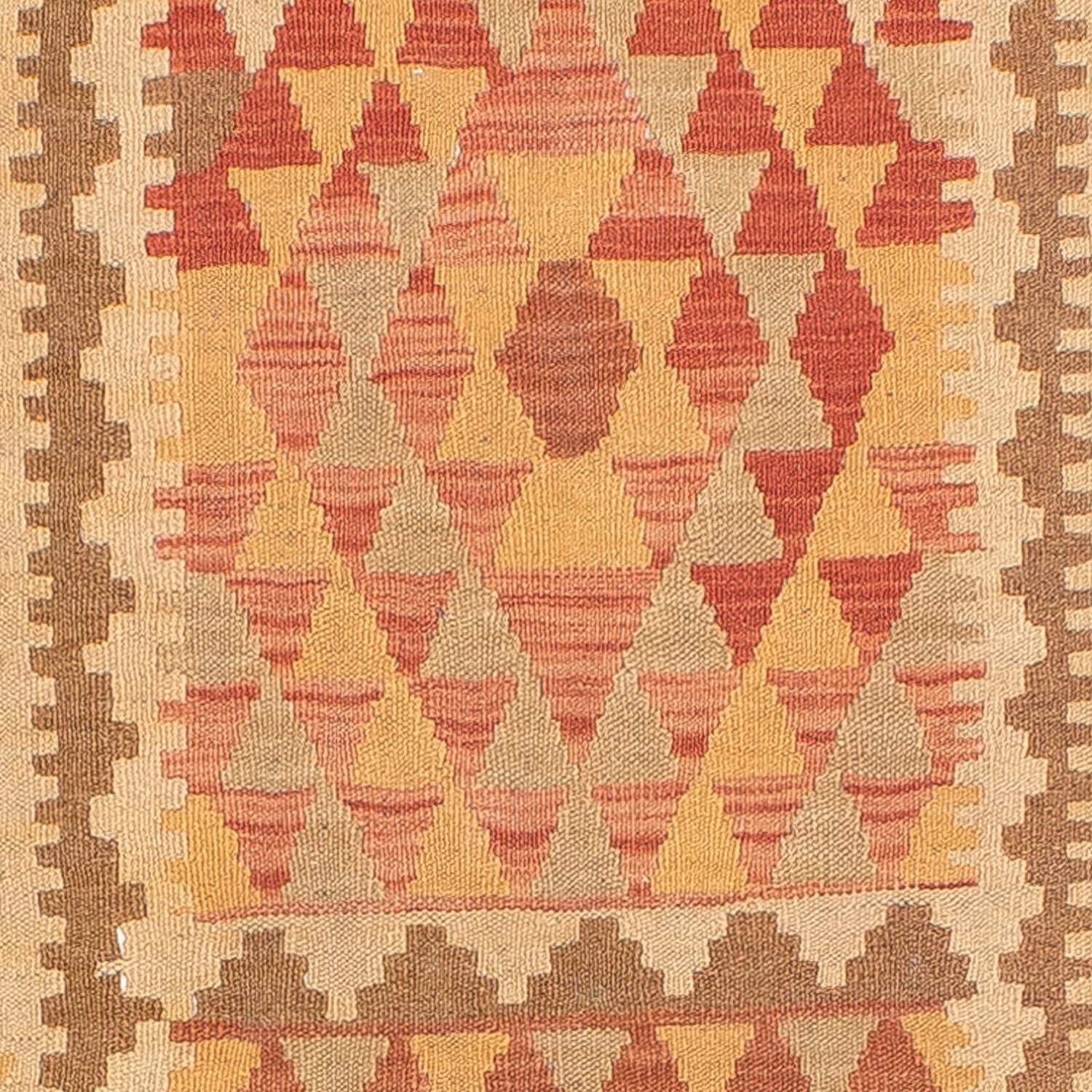 Løber Kelim Carpet - Splash - 405 x 85 cm - flerfarvet