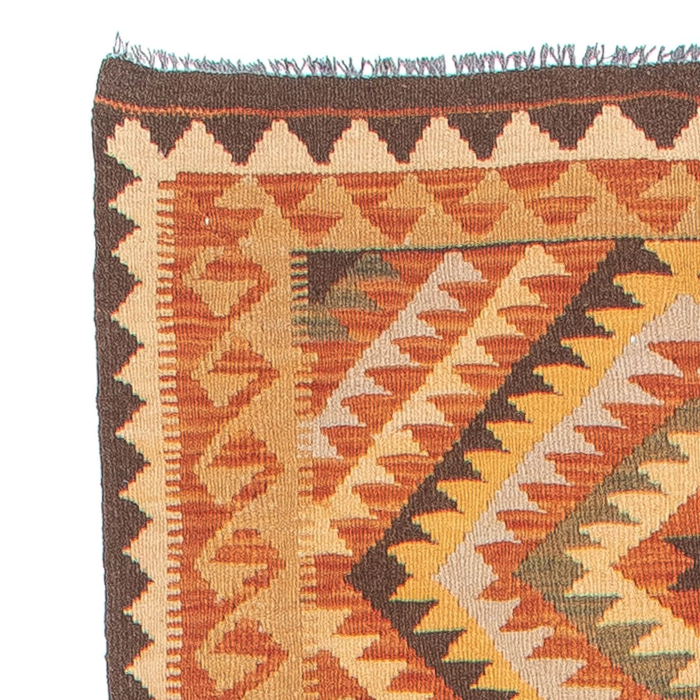Kilim Maimana Tæppe 394x76cm - Uldtæppe
