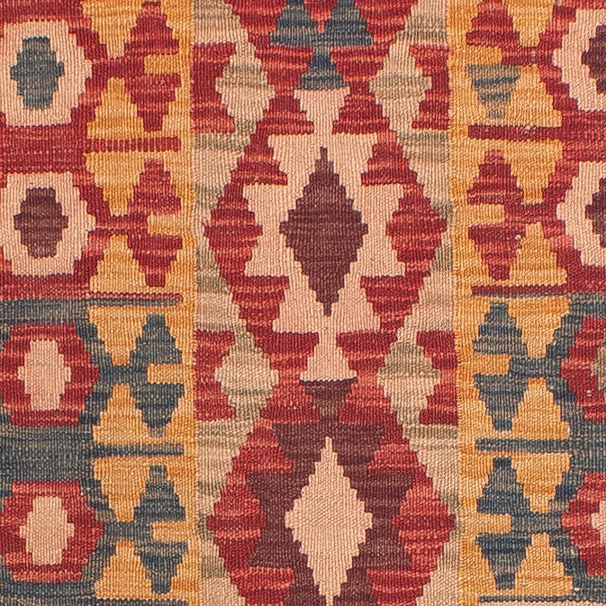 Løber Kelim Carpet - Splash - 394 x 70 cm - flerfarvet