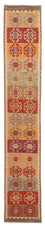 Løber Kelim Carpet - Splash - 407 x 76 cm - flerfarvet