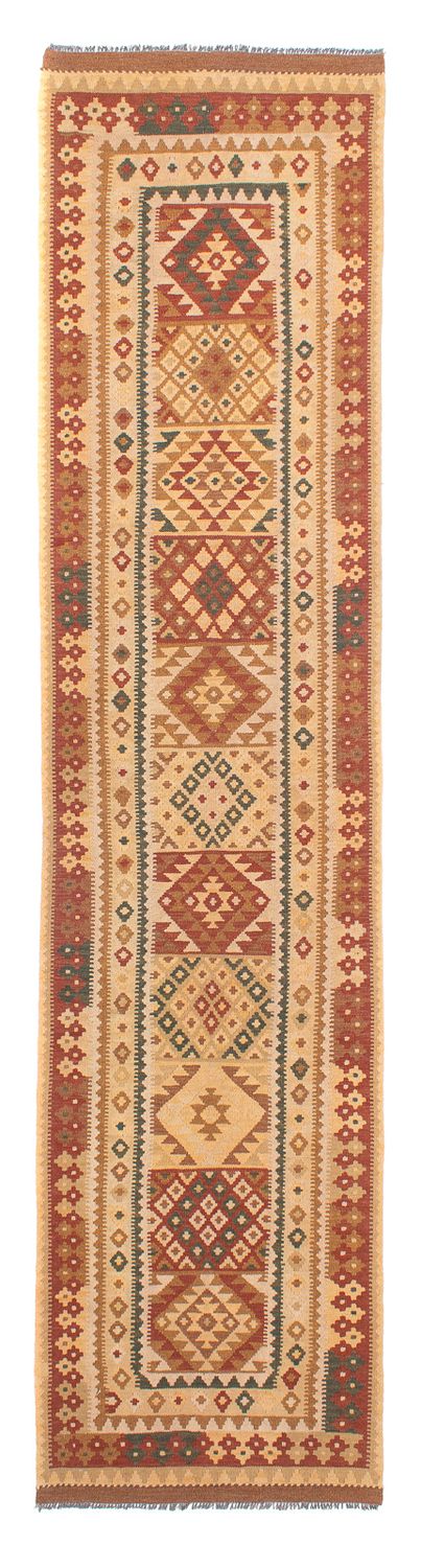 Løber Kelim Carpet - Splash - 371 x 88 cm - flerfarvet