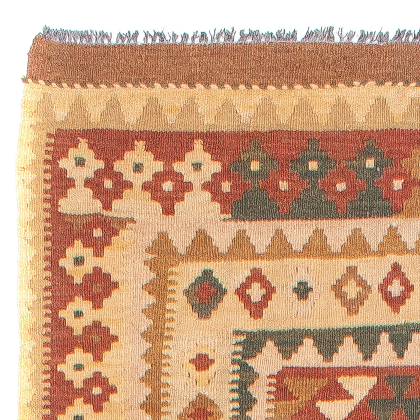 Kilim Maimana Tæppe 371x88cm - Uldtæppe
