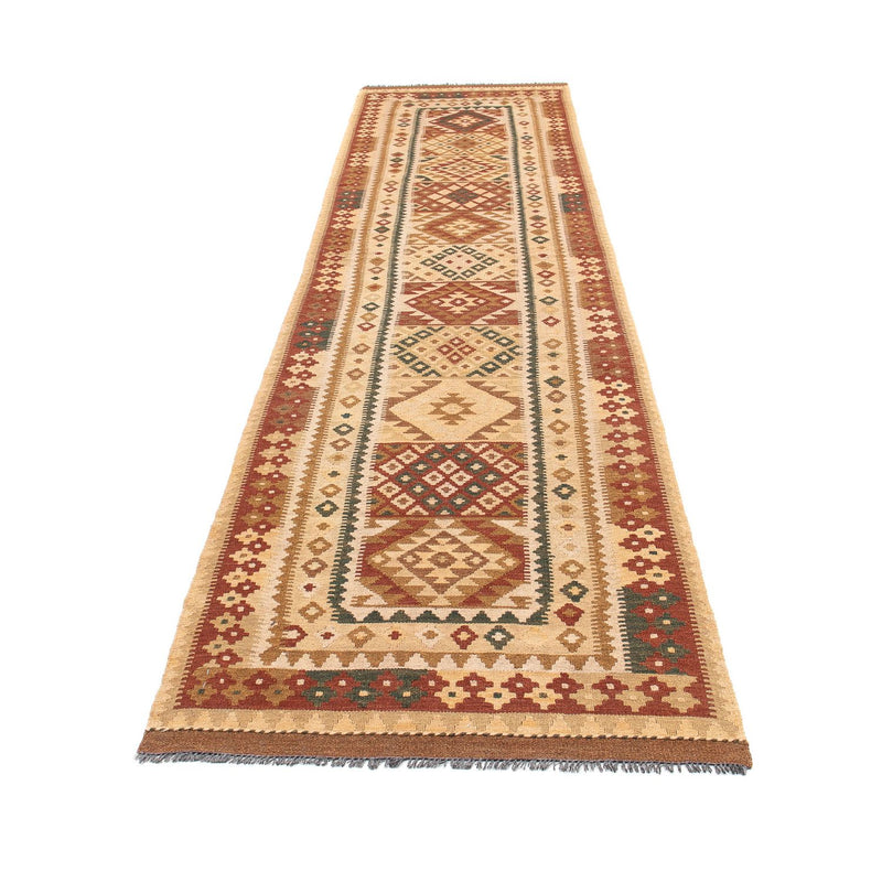 Løber Kelim Carpet - Splash - 371 x 88 cm - flerfarvet