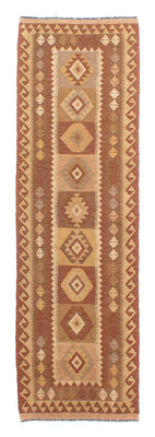 Løber Kelim Carpet - Splash - 284 x 79 cm - flerfarvet