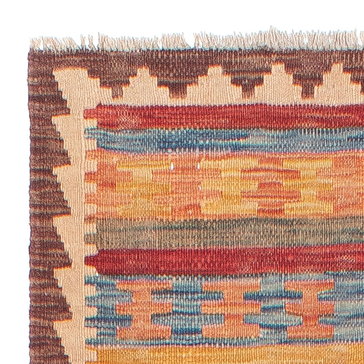 Løber Kelim Carpet - Splash - 288 x 69 cm - flerfarvet