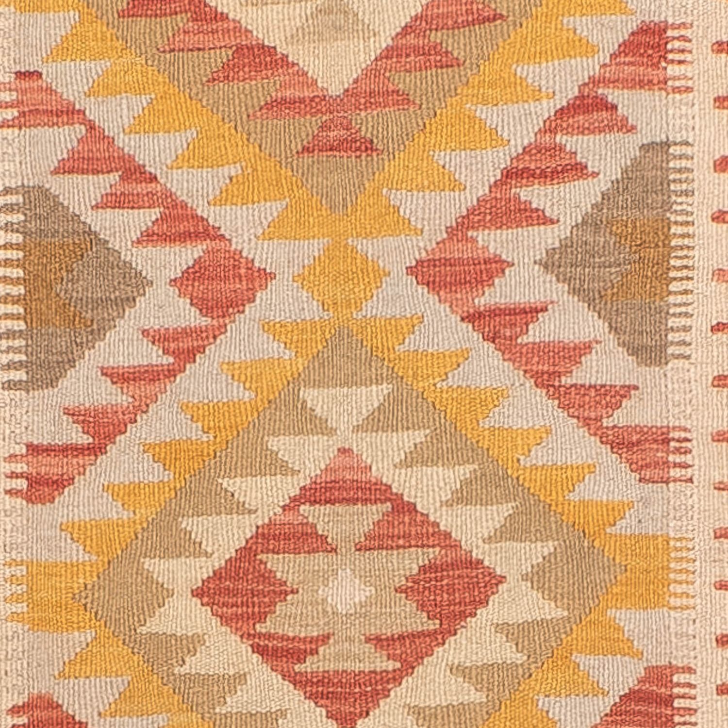 Løber Kelim Carpet - Splash - 298 x 80 cm - flerfarvet