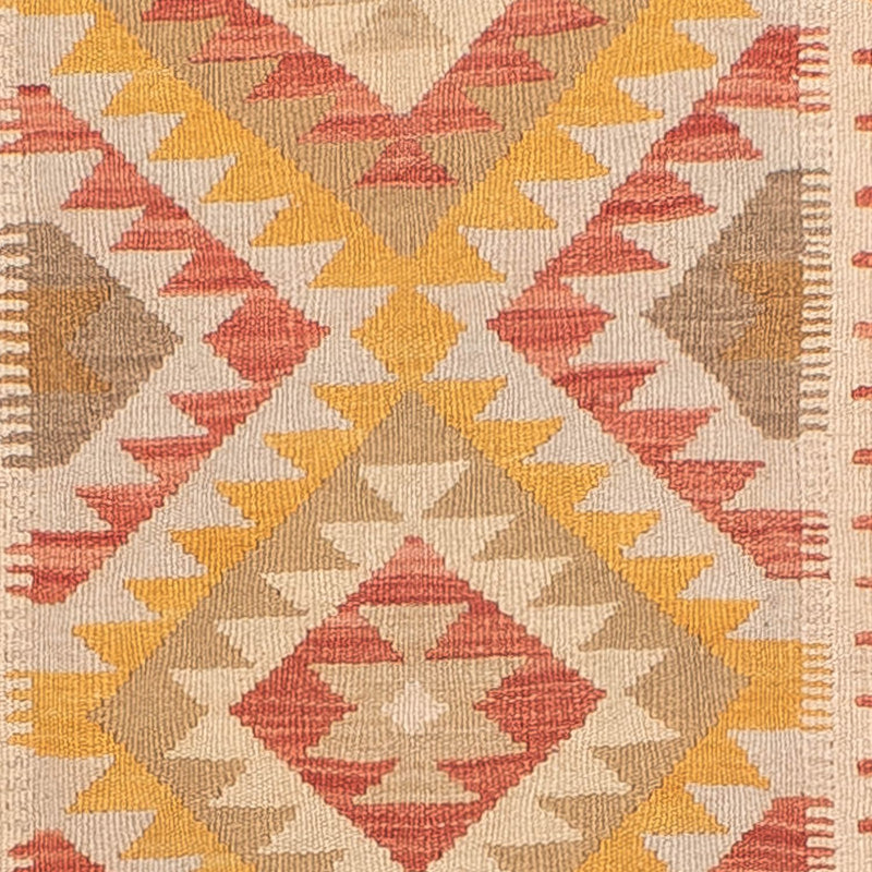 Løber Kelim Carpet - Splash - 298 x 80 cm - flerfarvet