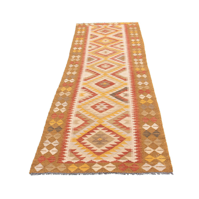 Løber Kelim Carpet - Splash - 298 x 80 cm - flerfarvet