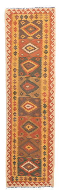 Løber Kelim Carpet - Splash - 297 x 79 cm - flerfarvet