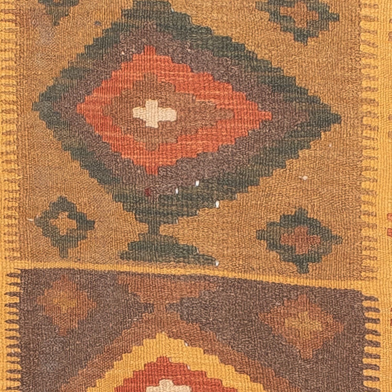 Løber Kelim Carpet - Splash - 297 x 79 cm - flerfarvet