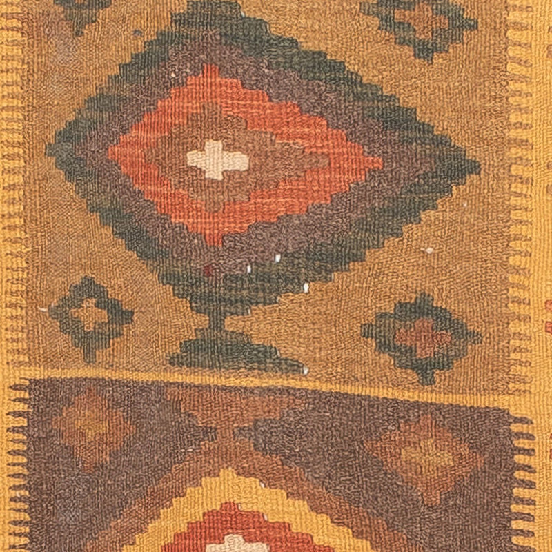 Løber Kelim Carpet - Splash - 297 x 79 cm - flerfarvet