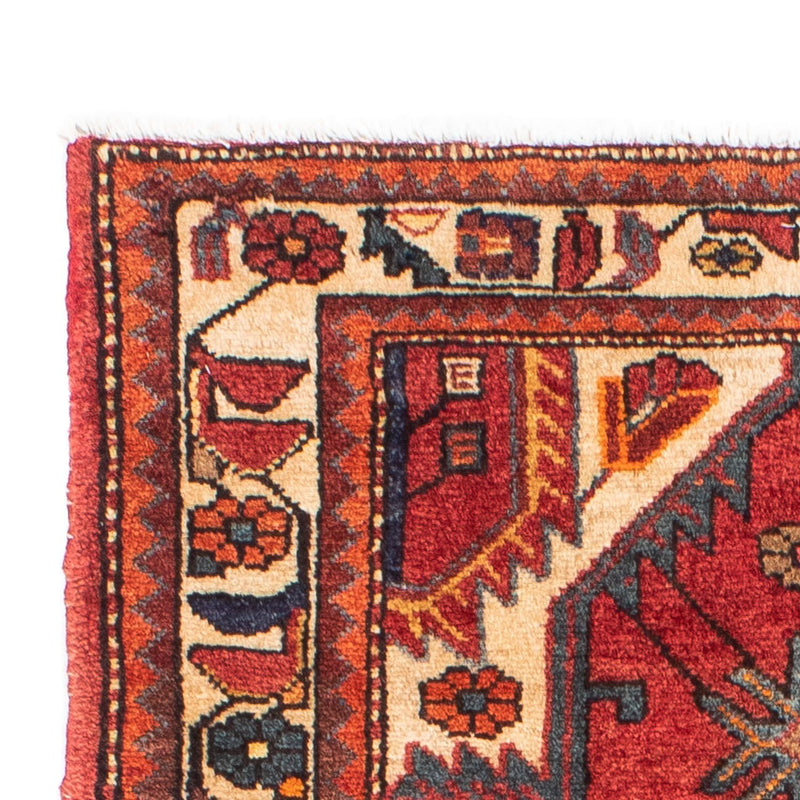 Persisk tæppe - Nomadisk - 146 x 88 cm - mørkerød