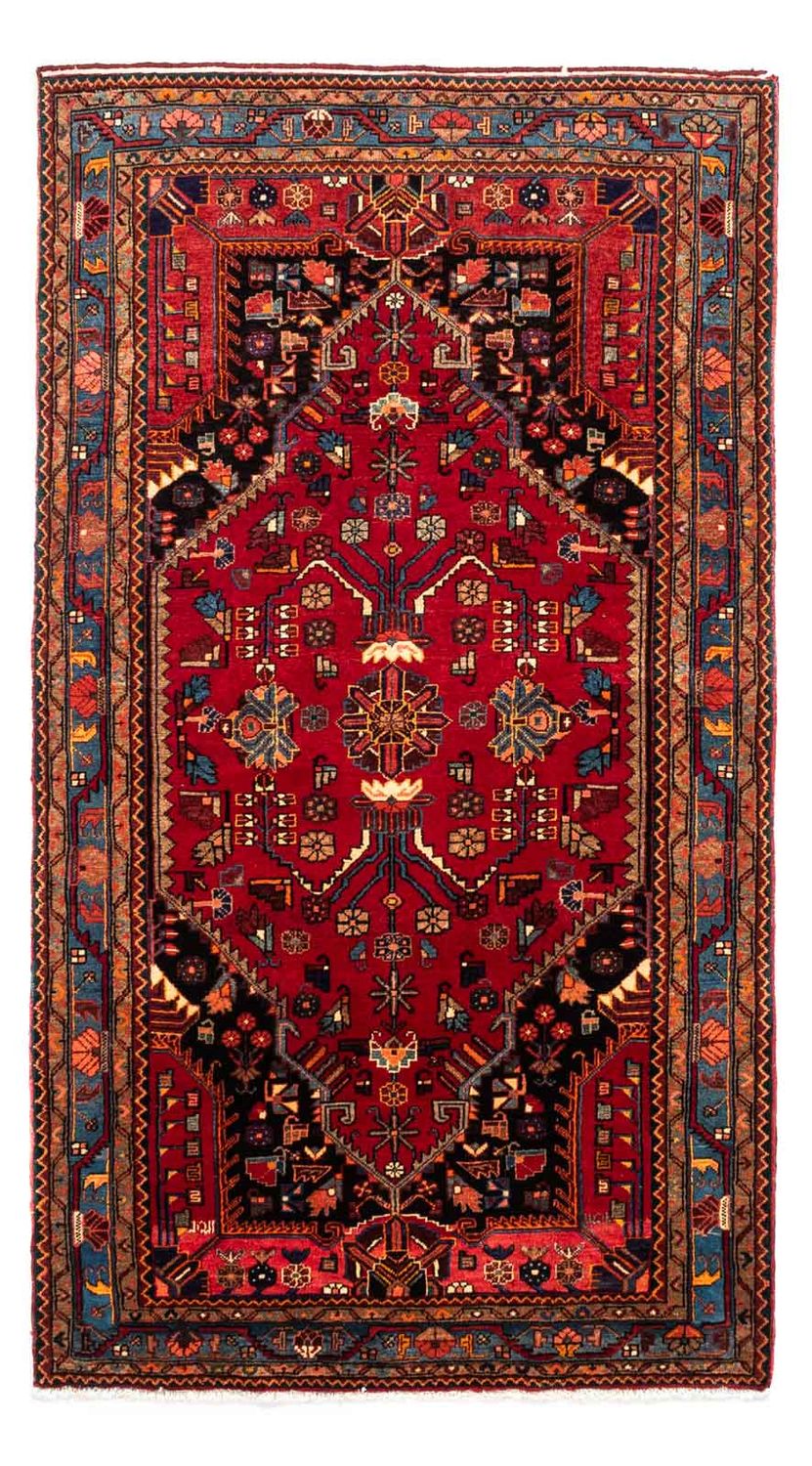 Persisk tæppe - Nomadisk - 240 x 133 cm - mørkerød