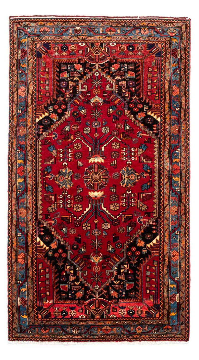 Persisk tæppe - Nomadisk - 240 x 133 cm - mørkerød