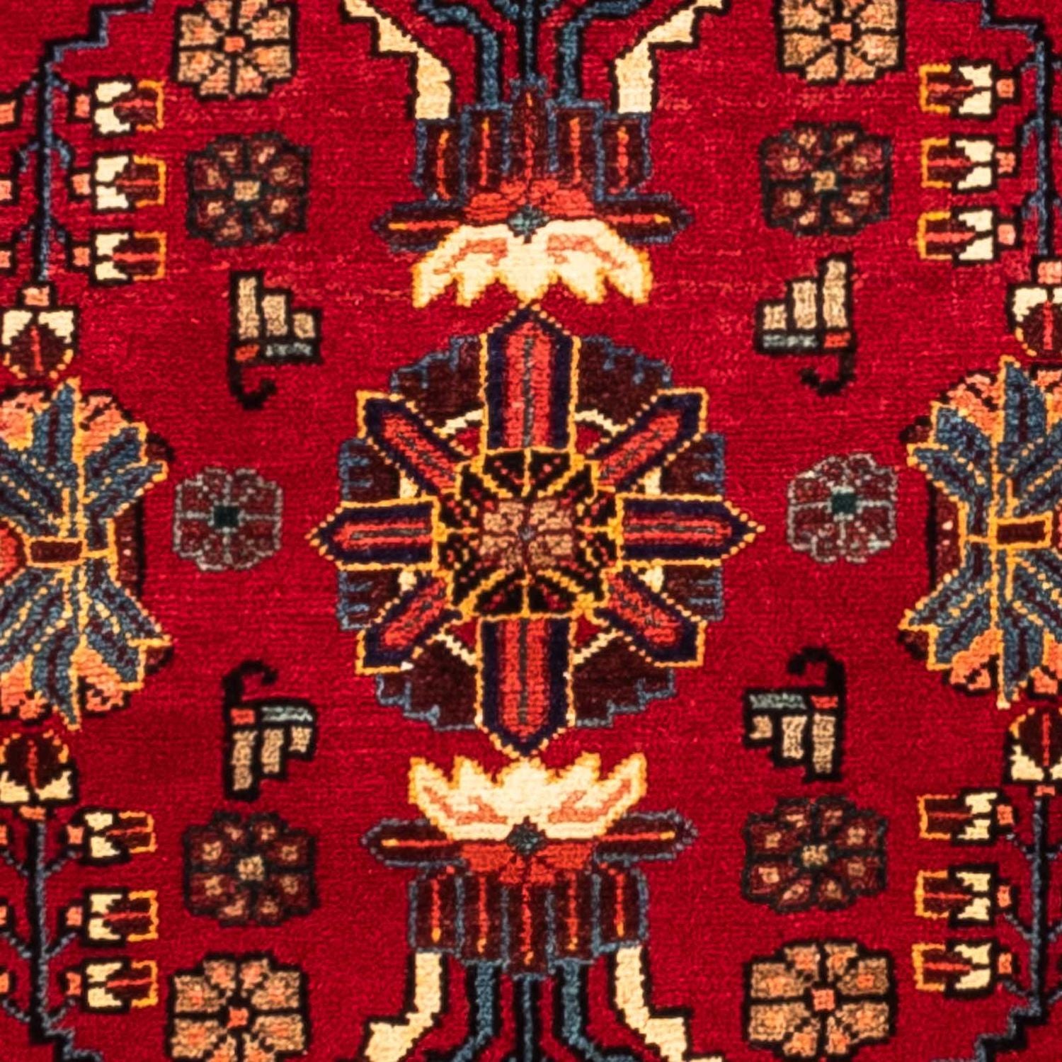 Persisk tæppe - Nomadisk - 240 x 133 cm - mørkerød
