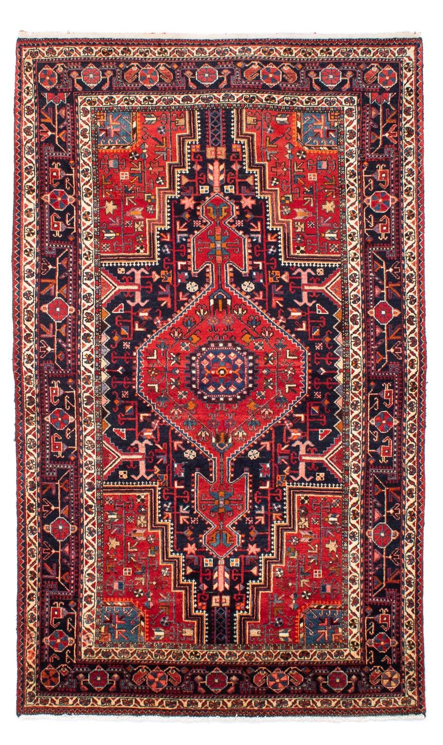 Persisk tæppe - Nomadisk - 237 x 140 cm - mørkerød