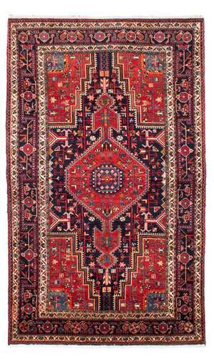 Persisk tæppe - Nomadisk - 237 x 140 cm - mørkerød