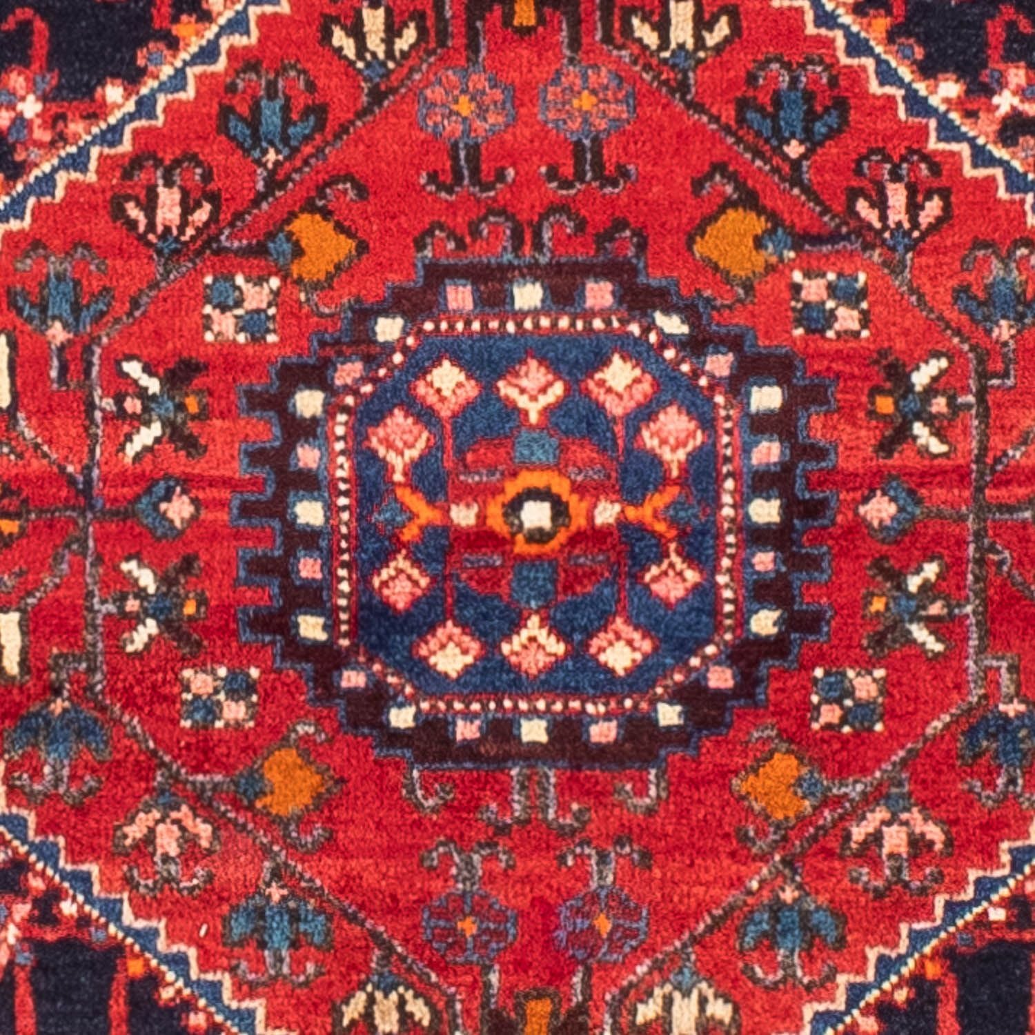 Persisk tæppe - Nomadisk - 237 x 140 cm - mørkerød