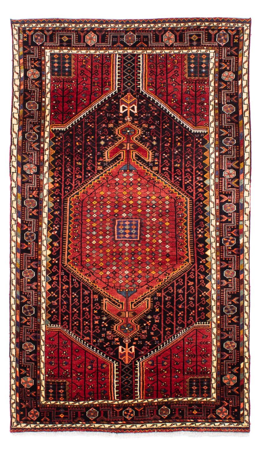 Persisk tæppe - Nomadisk - 248 x 140 cm - mørkerød
