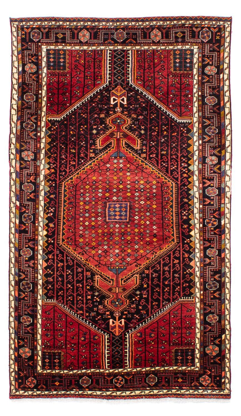 Persisk tæppe - Nomadisk - 248 x 140 cm - mørkerød