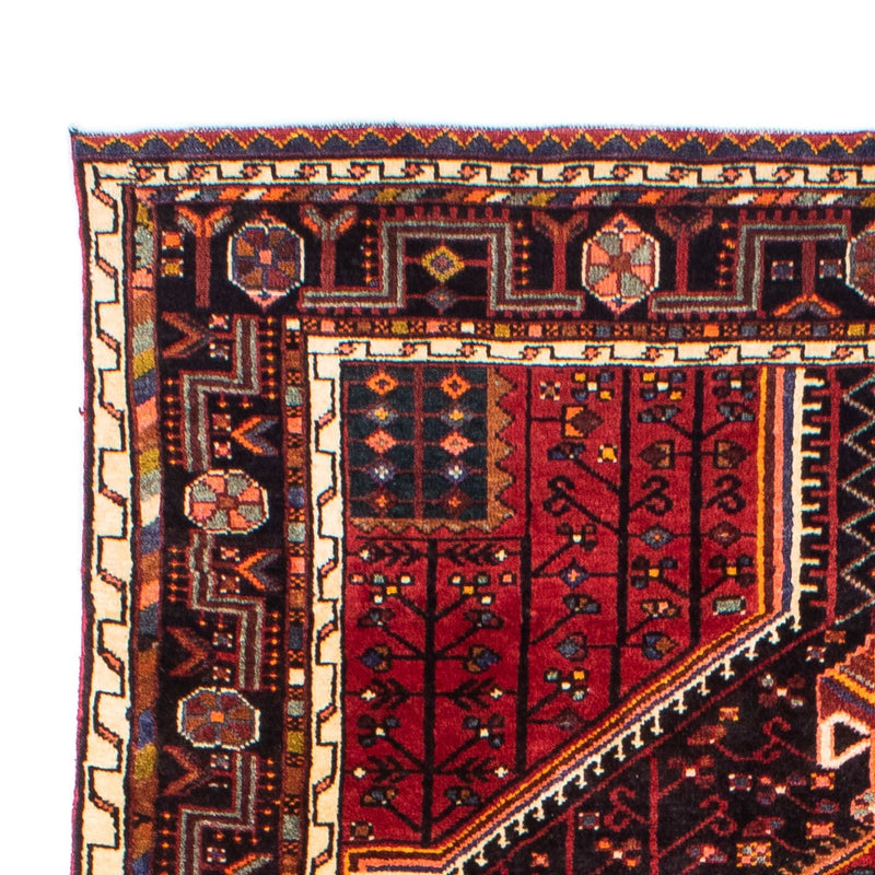 Persisk tæppe - Nomadisk - 248 x 140 cm - mørkerød