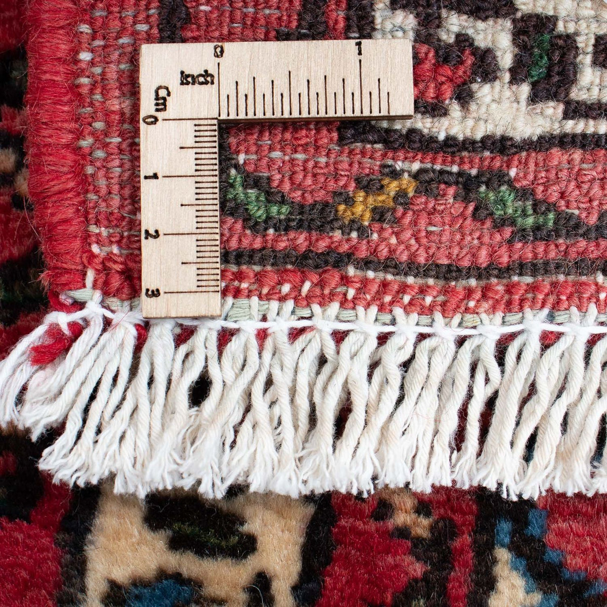 Persisk tæppe - Nomadisk - 98 x 73 cm - mørkerød