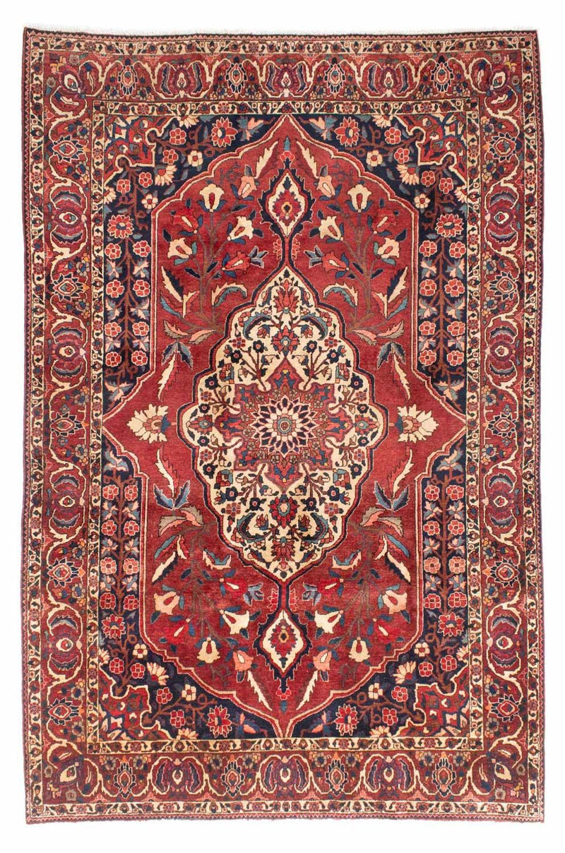 Persisk tæppe - Nomadisk - 333 x 212 cm - mørkerød