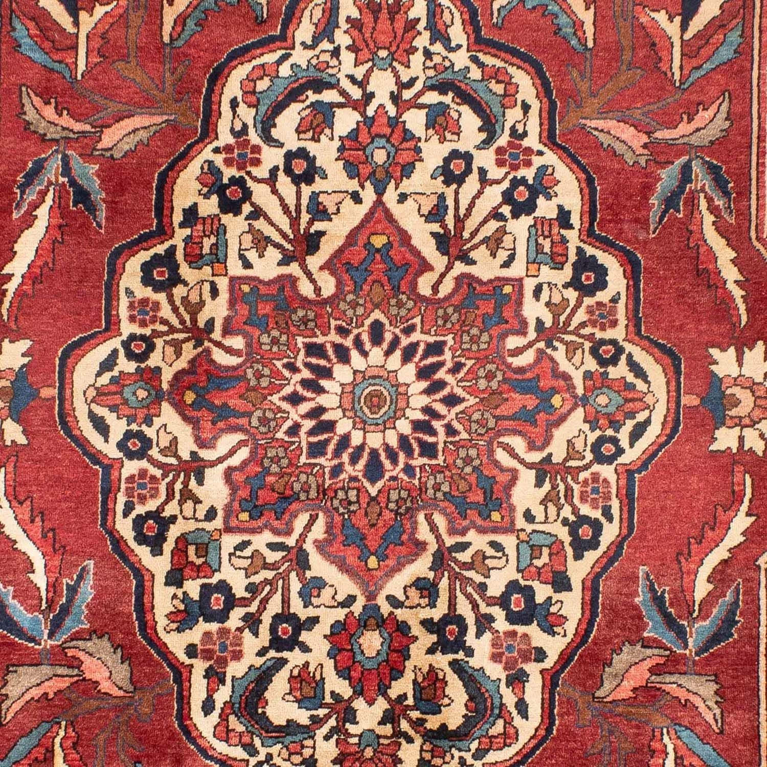Persisk tæppe - Nomadisk - 333 x 212 cm - mørkerød
