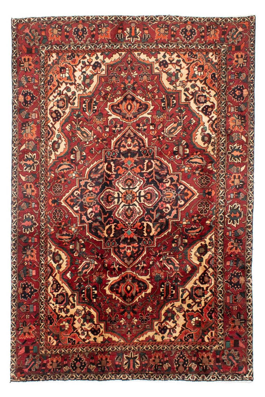 Persisk tæppe - Nomadisk - 295 x 202 cm - mørkerød