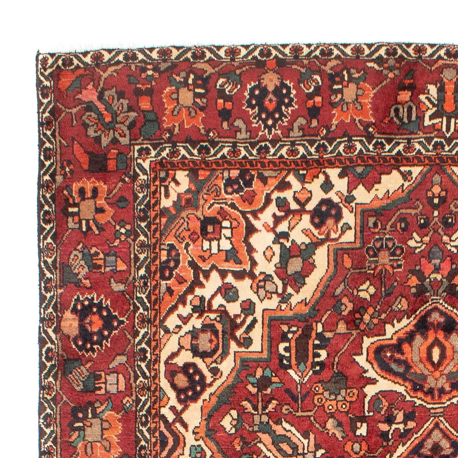 Persisk tæppe - Nomadisk - 295 x 202 cm - mørkerød