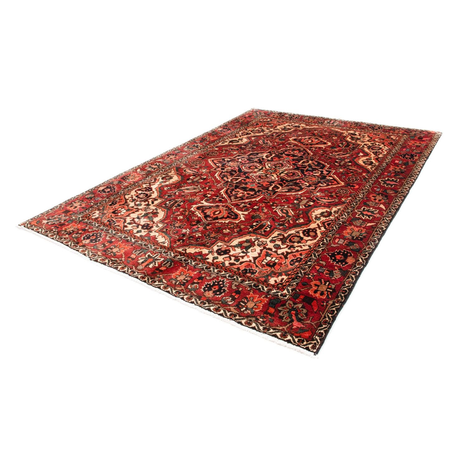 Persisk tæppe - Nomadisk - 295 x 202 cm - mørkerød