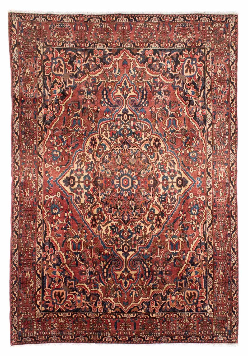 Persisk tæppe - Nomadisk - 312 x 213 cm - lysrød