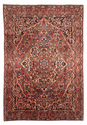 Persisk tæppe - Nomadisk - 312 x 213 cm - lysrød