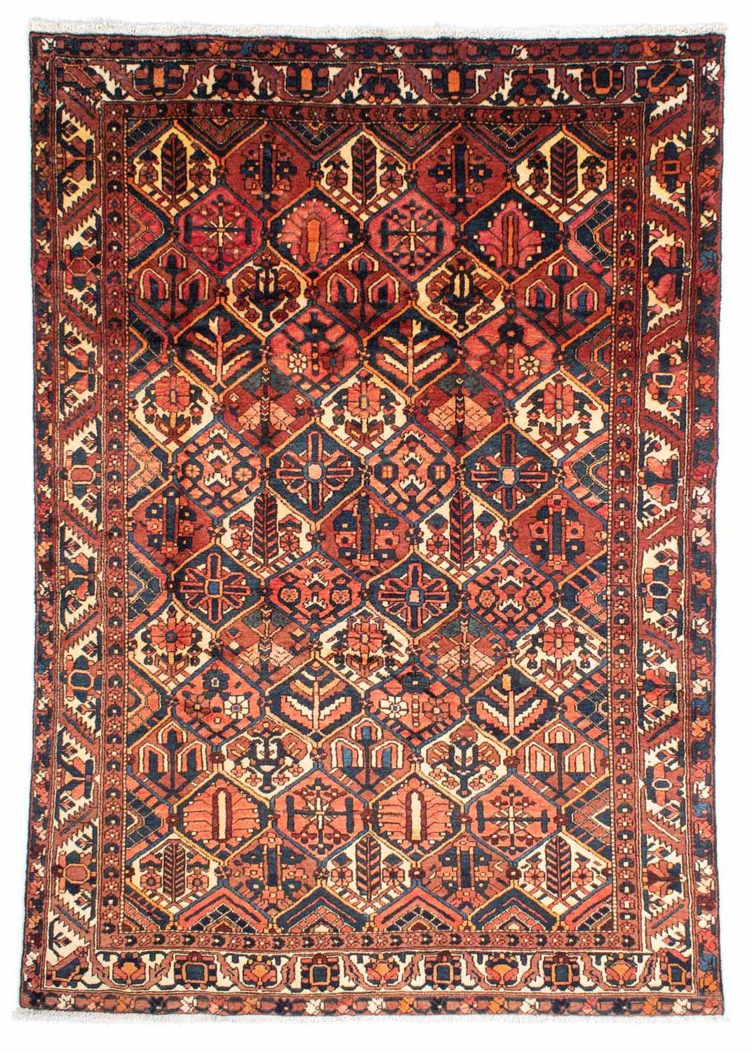 Persisk tæppe - Nomadisk - 313 x 209 cm - lysrød