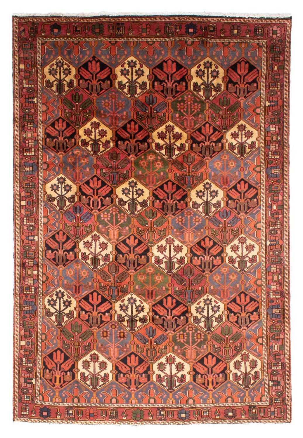 Persisk tæppe - Nomadisk - 297 x 205 cm - brun