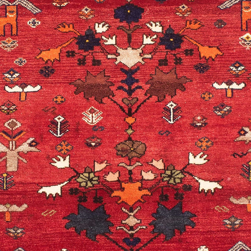 Persisk tæppe - Nomadisk - 152 x 110 cm - mørkerød