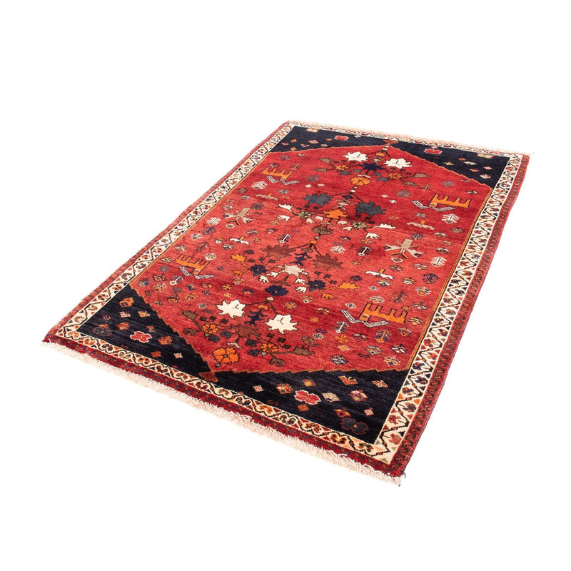 Persisk tæppe - Nomadisk - 152 x 110 cm - mørkerød