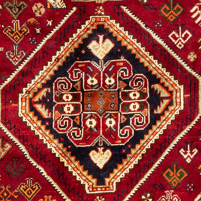 Persisk tæppe - Nomadisk - 272 x 183 cm - mørkerød