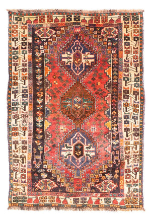 Persisk tæppe - Nomadisk - 166 x 110 cm - rød