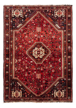 Persisk tæppe - Nomadisk - 222 x 157 cm - mørkerød