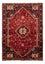 Persisk tæppe - Nomadisk - 222 x 157 cm - mørkerød
