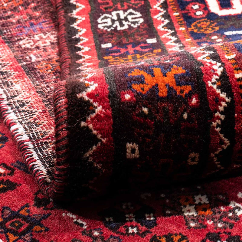 Persisk tæppe - Nomadisk - 222 x 157 cm - mørkerød