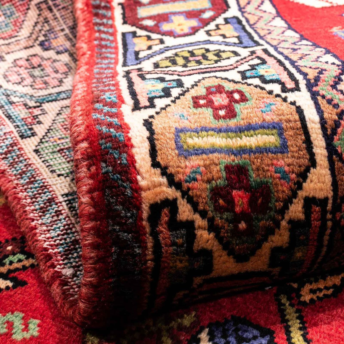 Persisk tæppe - Nomadisk - 220 x 143 cm - rød