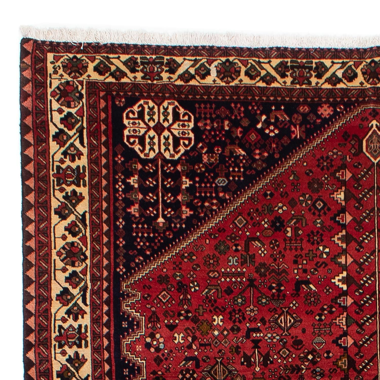 Persisk tæppe - Nomadisk - 300 x 200 cm - mørkerød